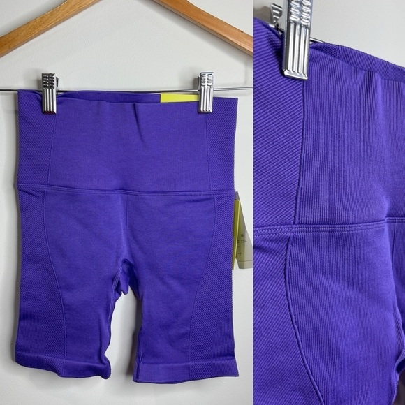 All in Motion Seamless Core 6” Purple Women’s Shorts (XS) - Picture 2 of 9